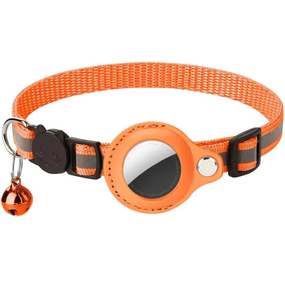Reflective Cat Collar with Apple AirTag Holder
